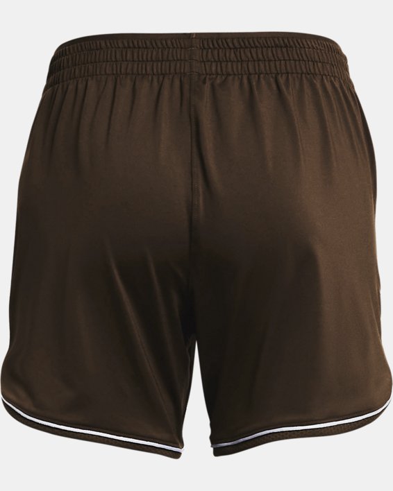 Women's UA Knit Mid-Length Shorts, Brown, pdpMainDesktop image number 5